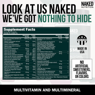 Multivitamin for Men | Naked Men's Multi - 60 Capsules